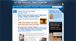 Desktop Screenshot of freedailyfitnesstips.com
